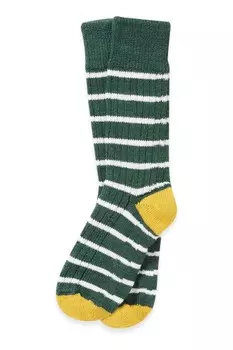 Женские носки из мериносового хлопка в полоску Celtic & Co., зеленый