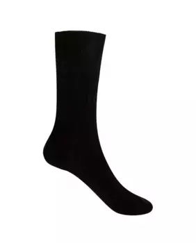 Женские носки из мерсеризованной шерсти в рубчик Punto Blanco, черный