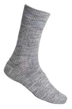 Женские носки-лодочки светло-серые Steven, серый