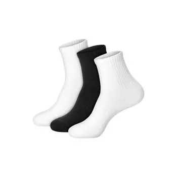 Женские носки Mid Crew, 3 пары, модель WMMC3 Hanes, цвет black white