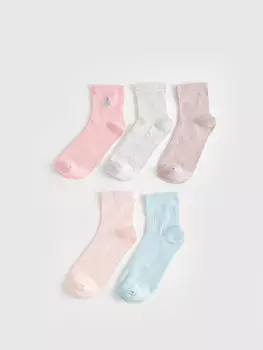 Женские носки на плоской подошве, 5 шт. LCW DREAM, матовый розовый
