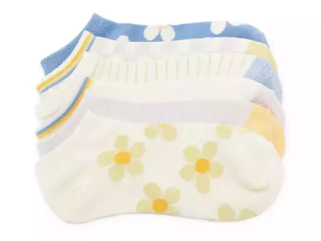 Женские носки-невидимки Daisy - 6 пар Crown Vintage, Green/Blue/Multicolor