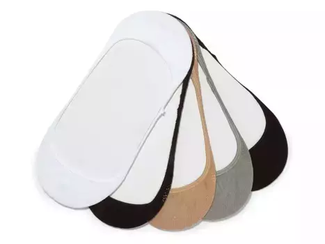Женские носки No Show Liners - 5 пар Steve Madden, White