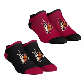 Женские носки Rock Em Arizona Coyotes Core Team, комплект из 2 коротких носков до щиколотки