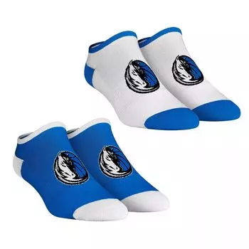 Женские носки Rock Em Dallas Mavericks Core Team, комплект из 2 коротких носков до щиколотки
