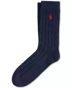 Женские носки с ажурной вязкой Polo Ralph Lauren, синий