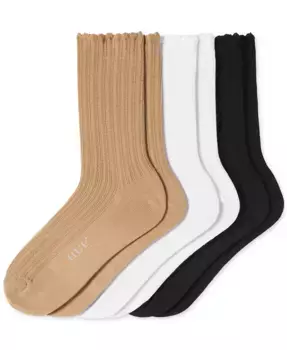 Женские носки с ажурным узором и фигурным краем, 3 пары Hue, мультиколор