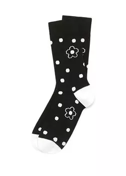 Женские носки с черно-белым логотипом Kenzo