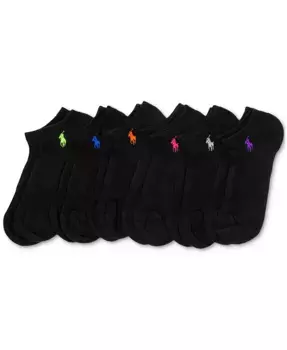 Женские носки с мягкой подушкой, 6 пар, низкие Polo Ralph Lauren, красный