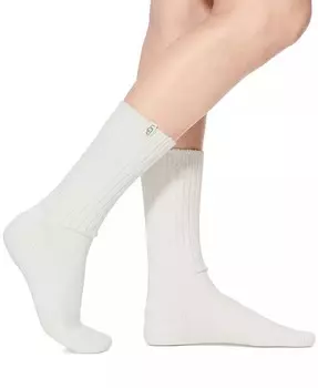 Женские носки с напуском в рубчик UGG UGG, белый