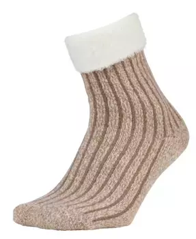 Женские носки с ребристыми манжетами Northeast Outfitters Cozy Cabin Crew, серо-коричневый
