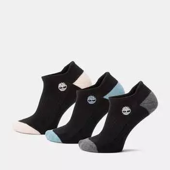 Женские носки Sagamore Beach No-Show, 3 пары в упаковке Timberland, угольно-черный