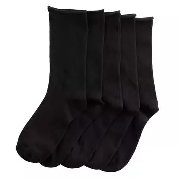 Женские носки Sonoma Goods For Life, 5 пар носков с круглым верхом Sonoma Goods For Life, темно-синий