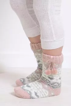 Женские носки тапочки из синели в стиле фейрисл Totes, розовый