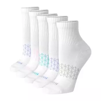 Женские носки Ultimate Absolute Active, 5 пар, hwuaa5 Hanes, цвет white w lav blue pink