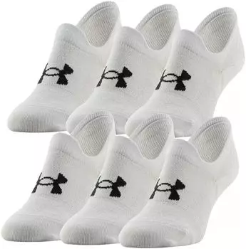 Женские носки Under Armour Essential Ultra Low Tab — 6 шт., белый