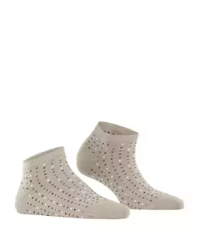 Женские носки в горошек до щиколотки Falke, бежевый