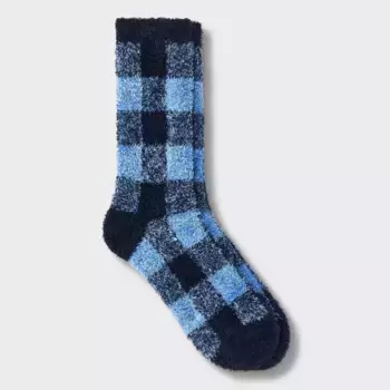 Женские носки в клетку Buffalo Cozy Crew Socks - Auden, цвет Blue
