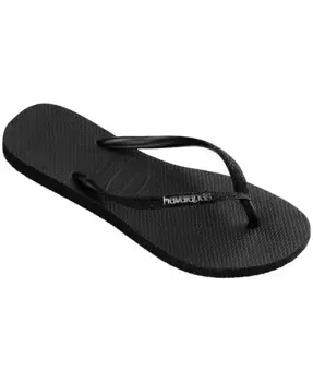 Женские облегающие блестящие сандалии Slip On Havaianas, черный