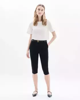 Женские облегающие брюки-капри Caroll, черный
