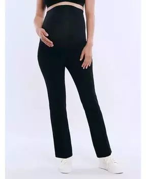 Женские облегающие брюки Mia Secret Fit Over the Belly Slim Straight Leg Pant - Материнство и Материнство Motherhood Maternity, черный