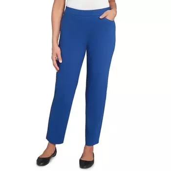 Женские облегающие брюки-стрейч средней длины Alfred Dunner, цвет lapis