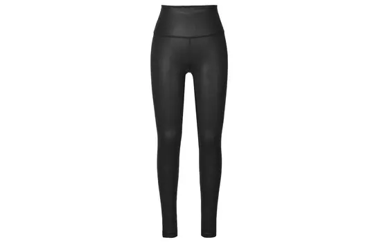 Женские облегающие брюки Wunder Train с высокой талией, 28 футов, с фольгой Lululemon, черный