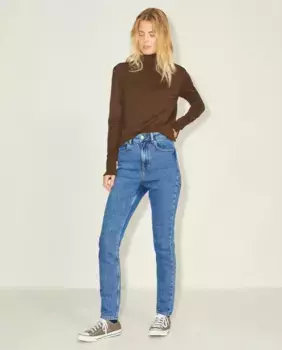 Женские облегающие джинсы Berlin с высокой талией Jack & Jones, синий