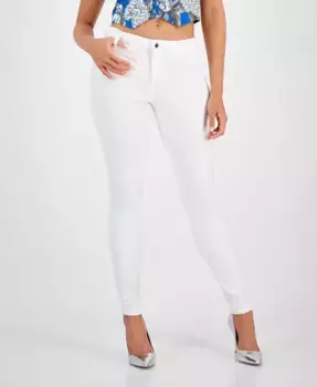 Женские облегающие джинсы Mid-Rise Sexy Curve GUESS, белый