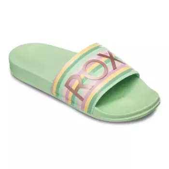 Женские облегающие шлепанцы Roxy, зеленый