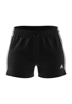 Женские облегающие тренировочные шорты с эластичной резинкой на талии Essentials adidas, цвет Black White