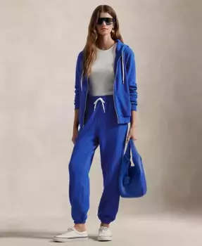 Женские облегченные флисовые спортивные брюки Polo Ralph Lauren, синий