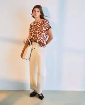 Женские обтягивающие брюки-джоггеры Woman El Corte Ingls, цвет 120 Crudo