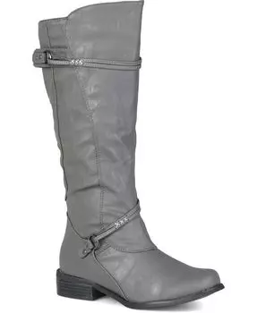 Женские очень широкие ботинки Harley до икры Journee Collection, серый