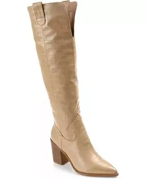 Женские очень широкие сапоги до колена Therese Journee Collection, бежевый