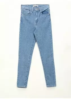 Женские очень узкие джинсовые брюки индиго с завышенной талией MILE HIGH SUPER SKINNY NAPLES STONE Levis, индиго