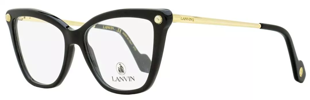 Женские очки-бабочки Lanvin LNV2622 001 черные/золотые 54 мм