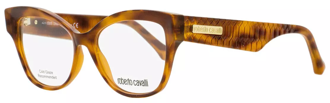 Женские очки-бабочки Roberto Cavalli RC5080 Nievole 054 Гавана/золото 53 мм