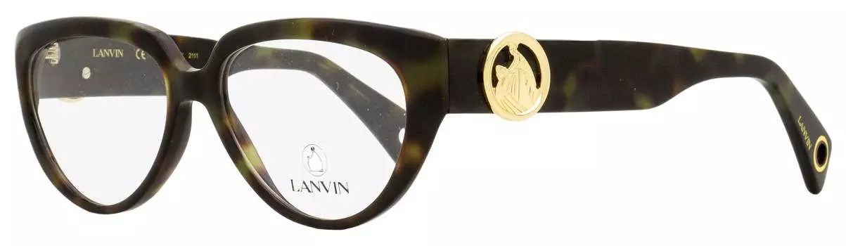 Женские очки Lanvin Cat Eye LNV2600 317 Green Havana 55 мм