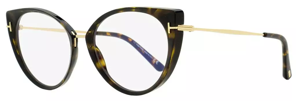 Женские очки Tom Ford Blue Block TF5815B 052 Havana/Gold 54 мм