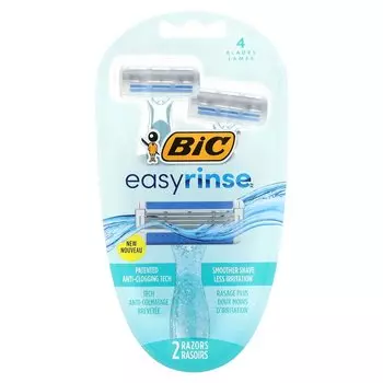 Женские одноразовые бритвы BIC EasyRinse, 2 шт