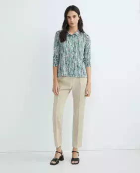 Женские однотонные эластичные брюки Zermatt, бежевый