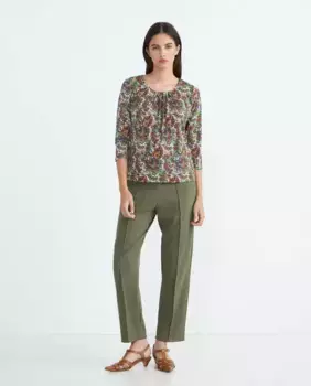 Женские однотонные эластичные брюки Zermatt, цвет Kaki