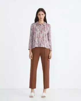 Женские однотонные эластичные брюки Zermatt, коричневый