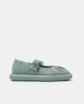 Женские однотонные балетки Onda Camper, зеленый