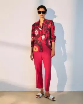 Женские однотонные брюки Woman El Corte Ingls, фуксия