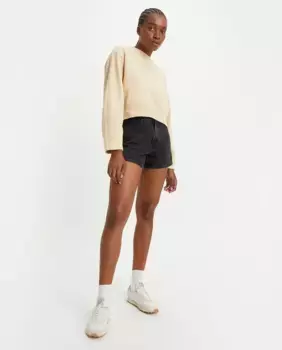 Женские однотонные джинсовые шорты 80s Mom Levi's, черный