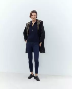 Женские однотонные джинсы-джеггинсы Woman El Corte Ingls, синий