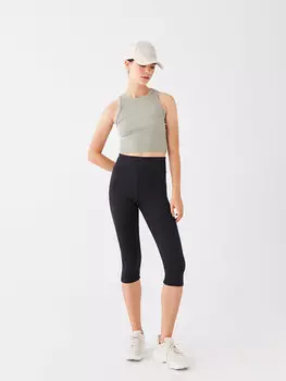 Женские однотонные колготки с эластичной резинкой на талии LCW ECO, новый черный