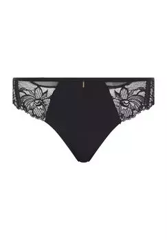 Женские однотонные кружевные трусы Orangerie Dream с поясом CHANTELLE, черный